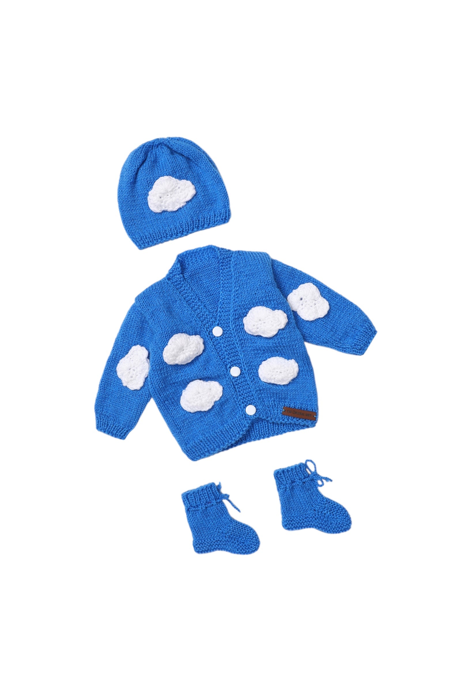 Cloud Cuddles Sweater Set – Sky Blue