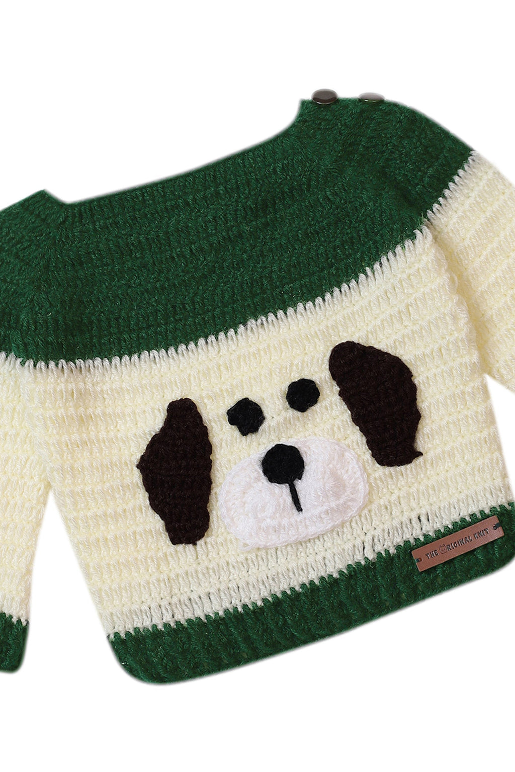 Cozy Pup Dreams - Bottle Green & Off White