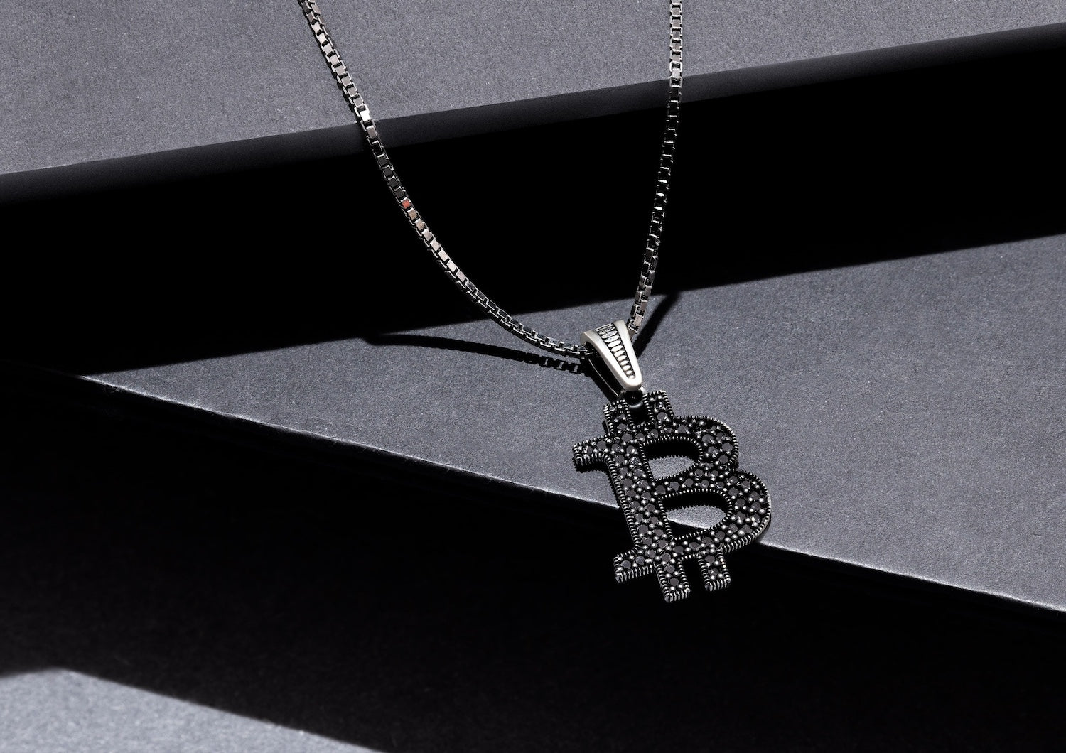 Bitcoin Monogram Pendant