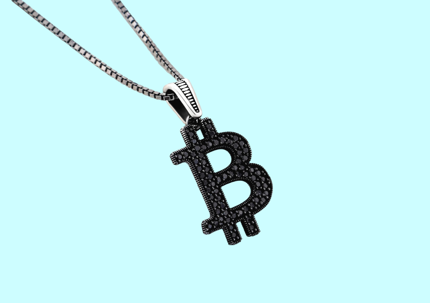 Bitcoin Monogram Pendant