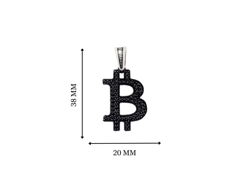 Bitcoin Monogram Pendant