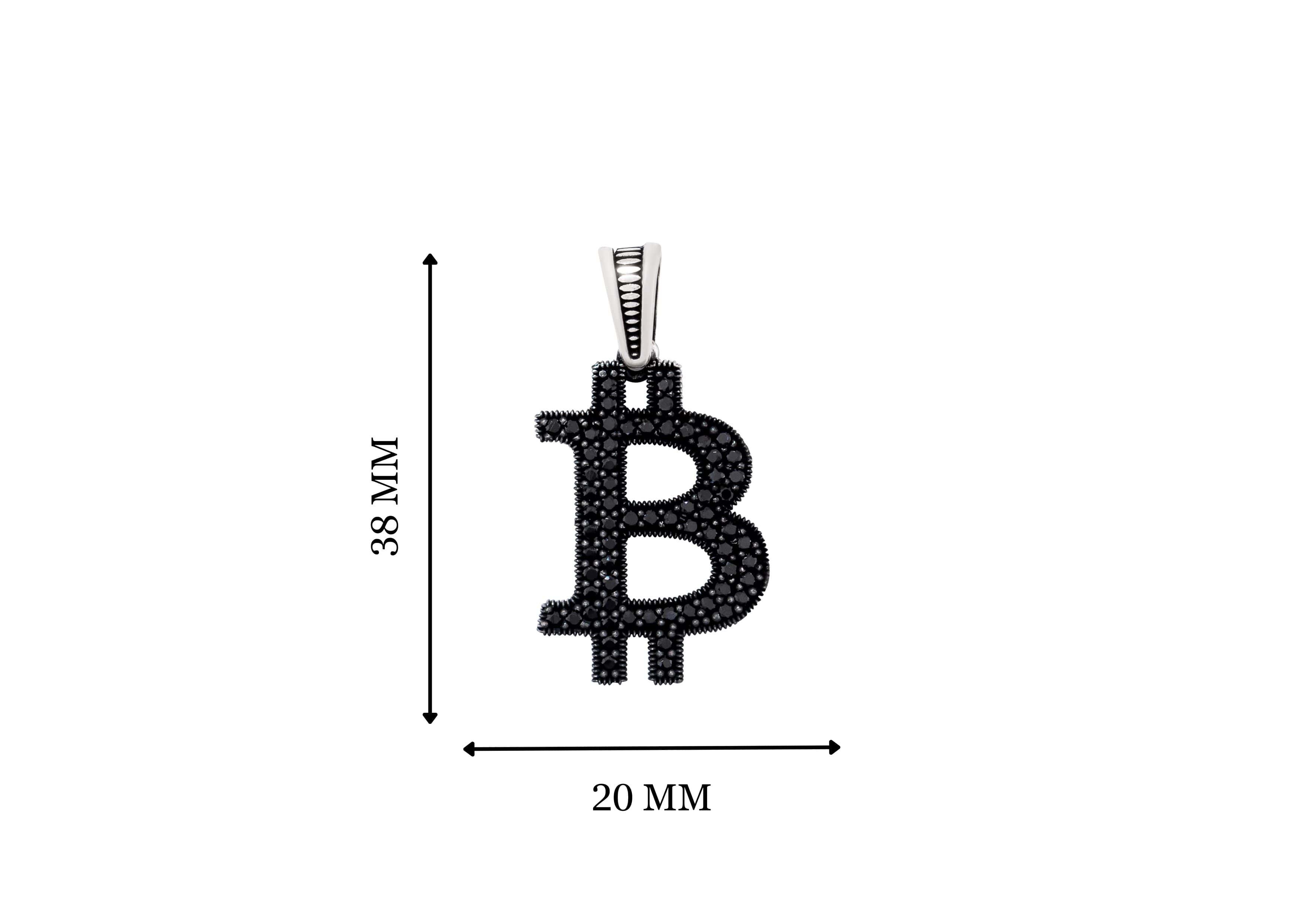 Bitcoin Monogram Pendant