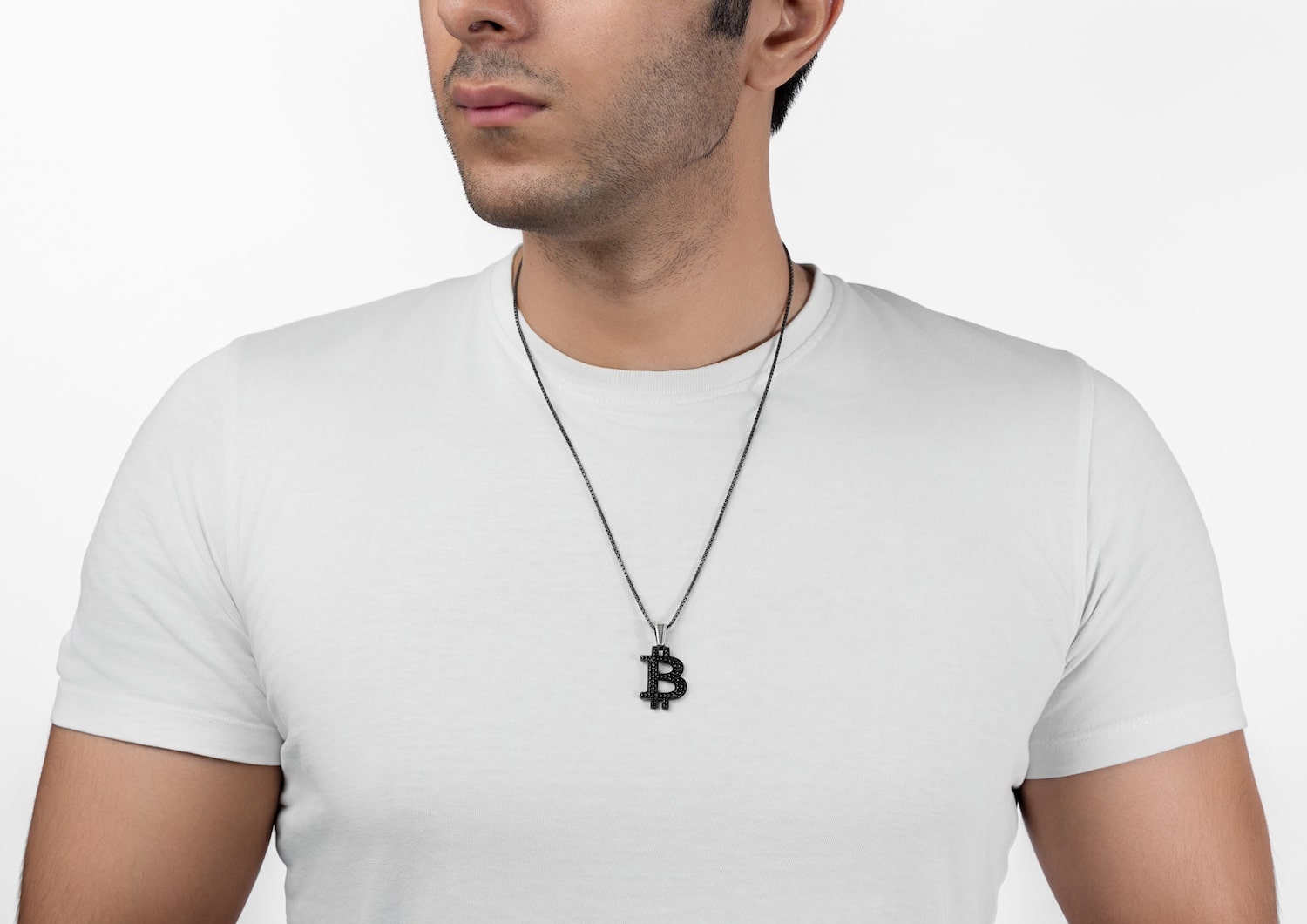 Bitcoin Monogram Pendant