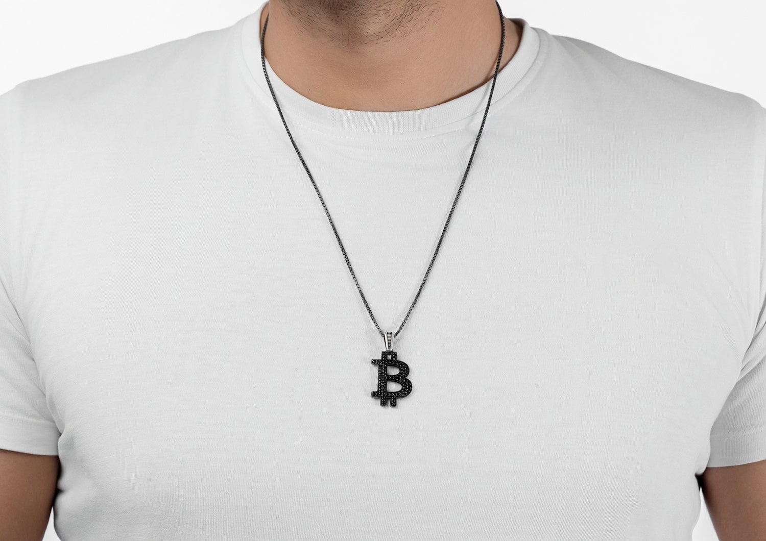 Bitcoin Monogram Pendant