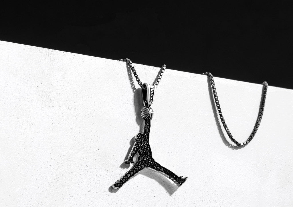 Jordan Dark Iced Pendant