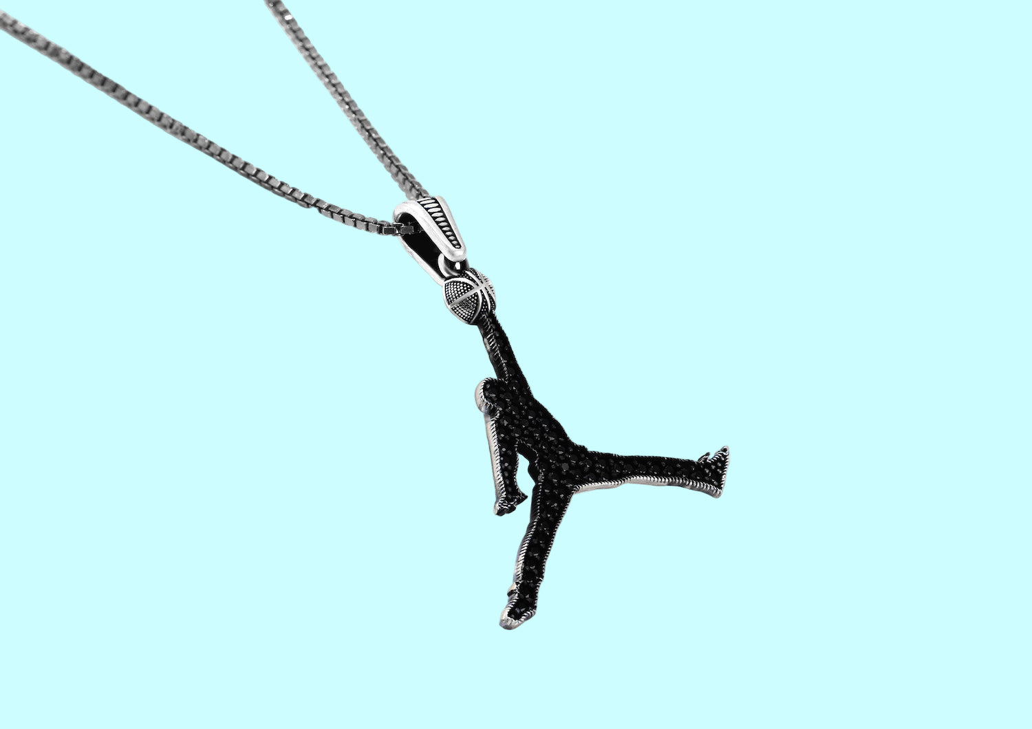 Jordan Dark Iced Pendant