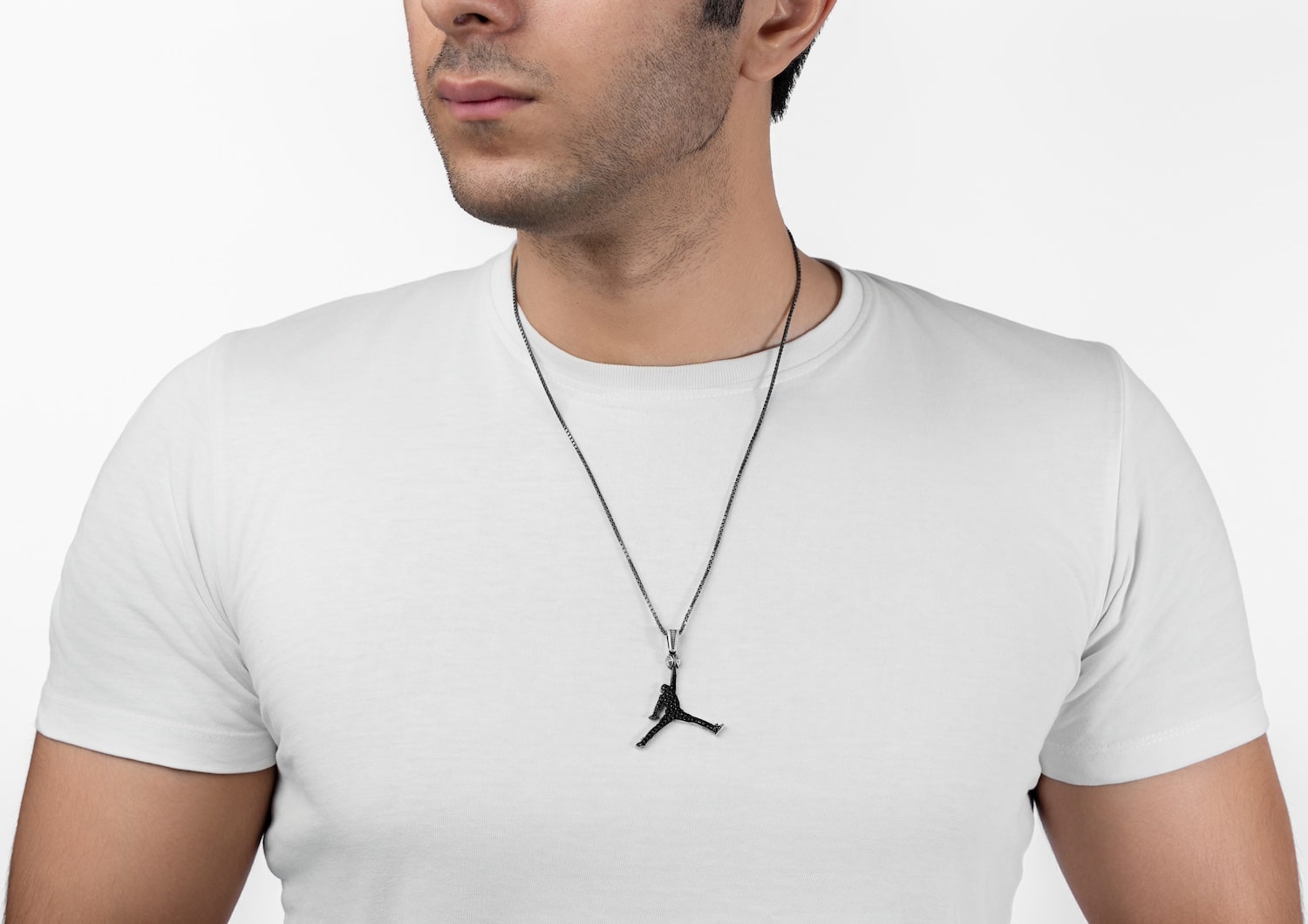 Jordan Dark Iced Pendant