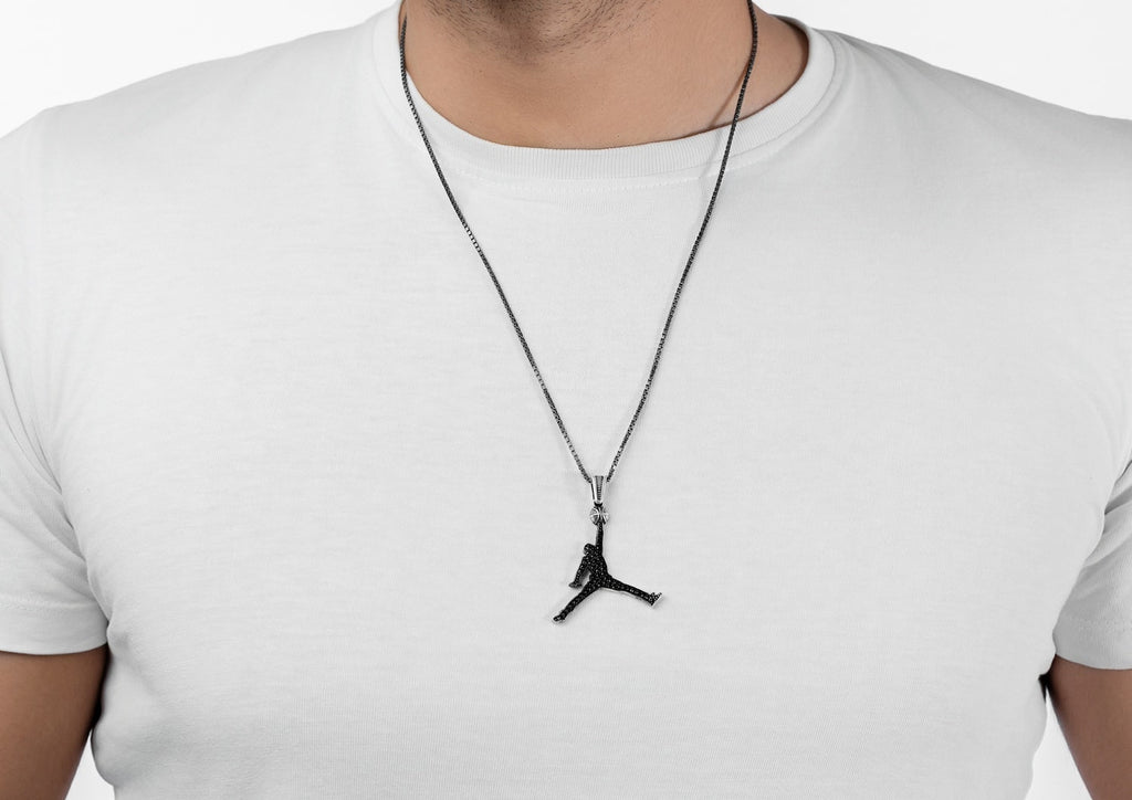 Jordan Dark Iced Pendant
