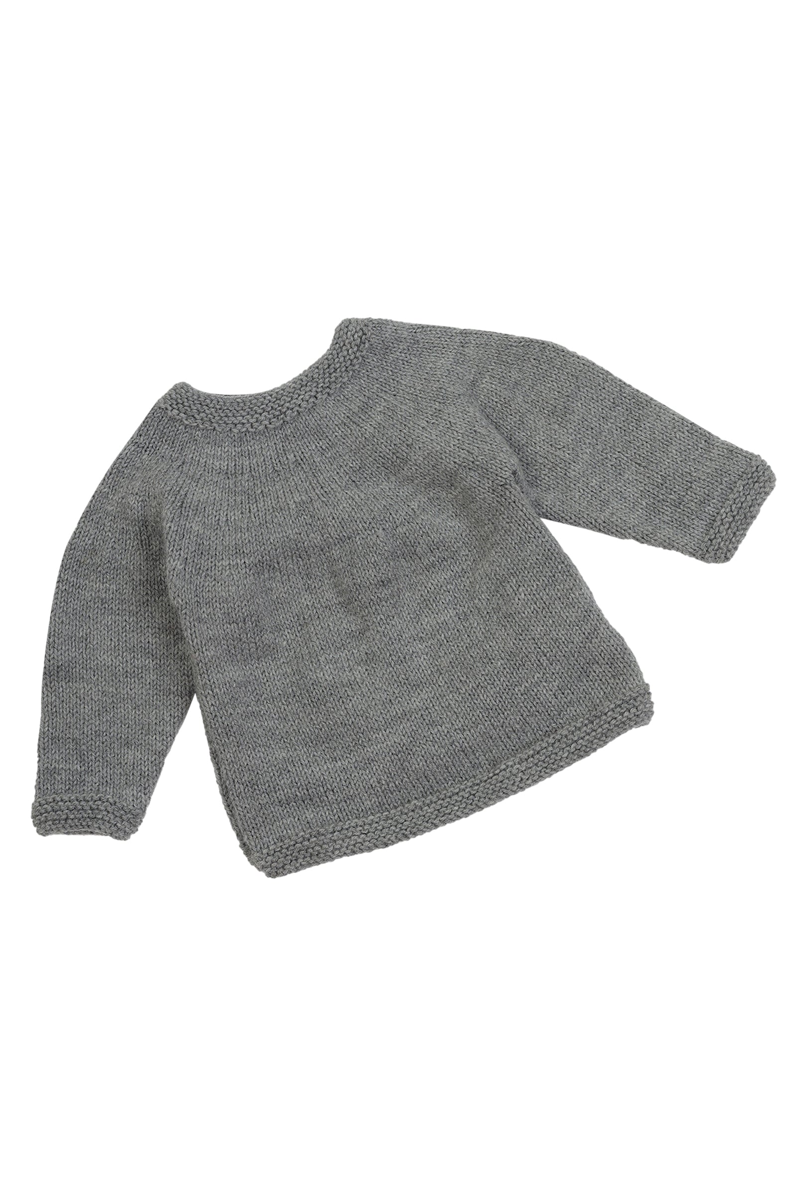 Tiny White Heart Sweater Set – Grey
