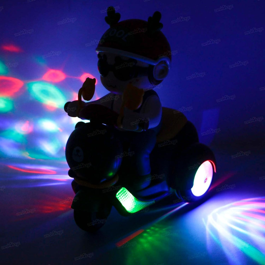 360 Degree Rotating Battery Operated Stunt Tricycle