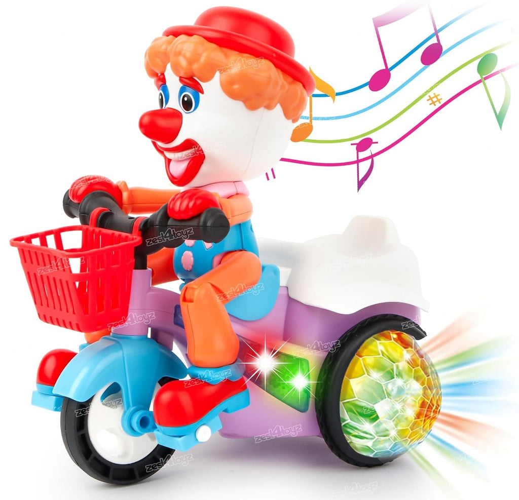 360 Degree Rotating Battery Operated Stunt Tricycle